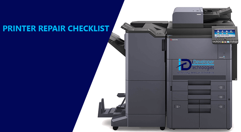Printer repair and maintenance checklist